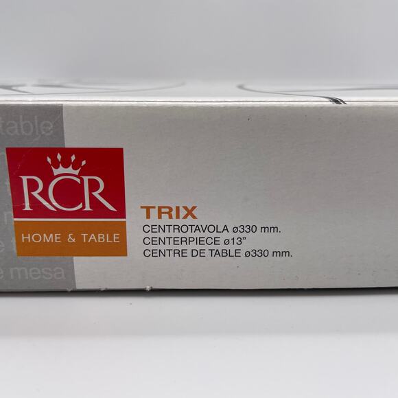 RCR Crystal 13" Centerpiece, Table Trix, Italian Crystal NEW - Picture 5 of 5